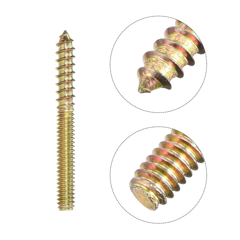 uxcell 1/4-20x2-1/4 Hanger Bolts, 12pcs Double Ended Screws Wood Dowel Screws for Furniture 1/4-20x2-1/4" 12