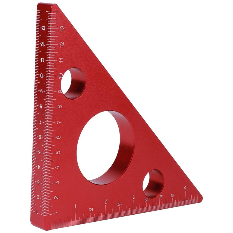 Woodworking Quare Ruler, Measuring & Layout Tools Carpentry 5in/13cm Right Angle Triangle Height Ruler Aluminum Alloy Carpenter Measuring Tool