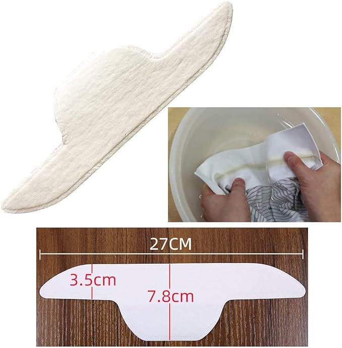 40 Piece Sweat Sheet Sweat Pad Collar, Dirty Guard Tape, Sweat Absorbent, Odor Resistant Sheet, Unscented, Prevents Faded Stains, Heat Protection, Sweat Band, Sweat Pad Tape, Wet Band (Collar Sweat - NewNest Australia