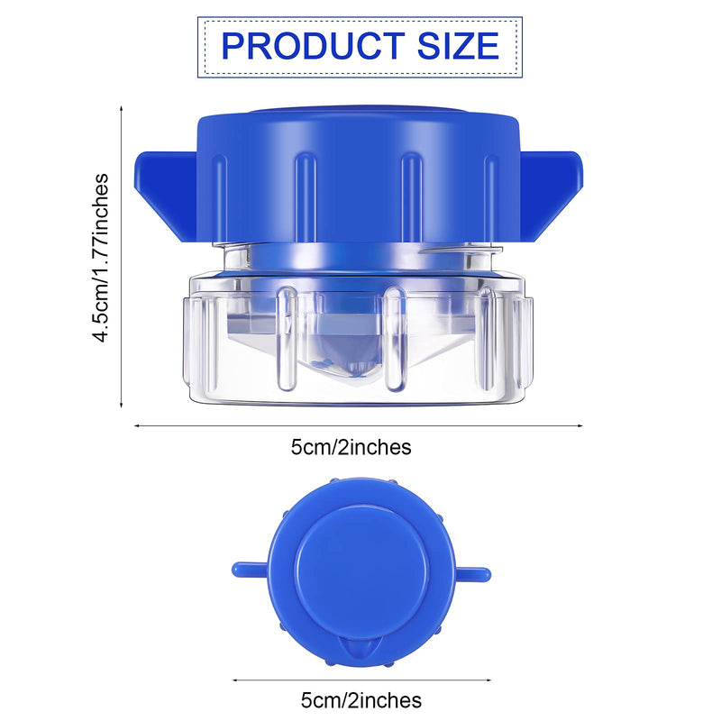 2 Pieces Pill Crusher Grinder Fine Powder Blue Small Medicine Crushers for Small or Large Pills Pets Elderly, Vitamins, Tablets