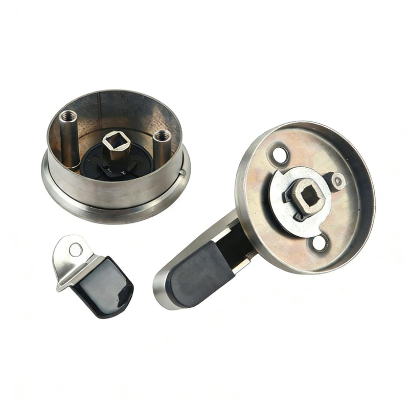 Bathroom Stall Door Lock, Stainless Steel Occupied Vacant Indicator with Red/Green Privacy Sign, 1 Pack with Screws Fittings