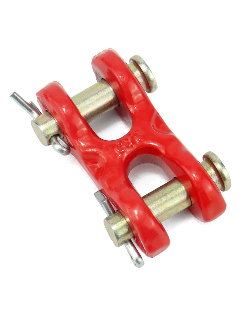 QWORK 5/16 Inche Twin Clevis Safety Chain Repair Links, 4 Pack Trailer Tie Down Links, Industrial Grade Heavy Duty Material - 3900 LBS. Capacity 3900lbs
