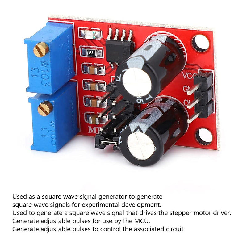 Pulse Frequency Duty Cycle Generator Stepper Motor Driver Adjustable Module Board, NE555(5Pcs)