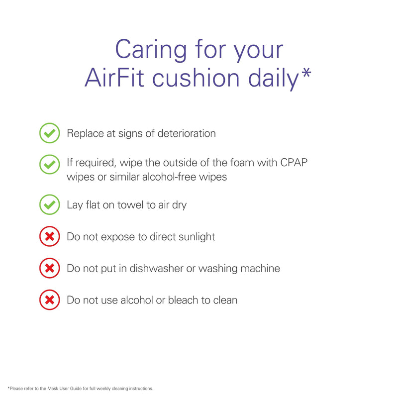 ResMed AirFit N30 Cushion - Nasal CPAP Mask Cushion Replacement - Soft Silicone - Medical CPAP Supplies & Accessories - Medium