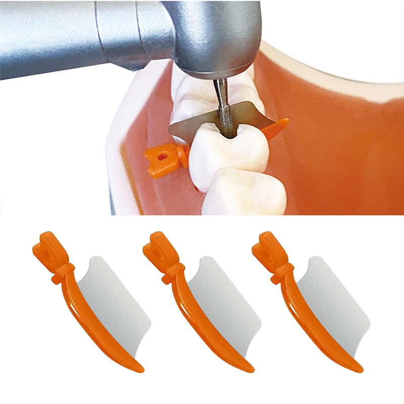 Dental Wedge Knife, Dental Interproximal Plastic Wedge, Dental Wedge Guard with Metal, Dental Plastic Wedges Orthodontic Matrix Wedges for Teeth Interproximal Area. (72PCS) 72PCS