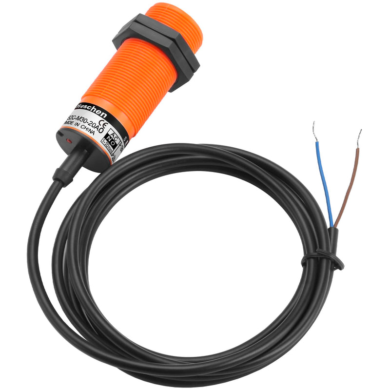 Heschen M30 Capacitive Proximity Sensor Switch Detector 20mm Proximity Switch | SZC-M30-20AO 20-250VAC 400mA Normally Open (NO) 2 Wire
