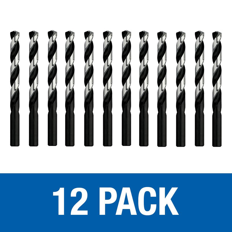 Champion Cutting Tool XL5-7 Brute Platinum HD HSS Jobber Twist Drill 135-Degree Split Point, 12-Pack