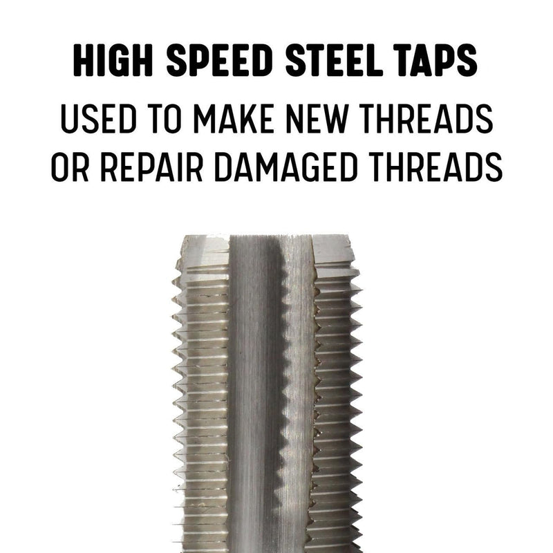 Drill America POU Series 1/8-Inch HSS NPS Tap (National Pipe Straight) and "S" HSS Drill Bit Kit 1/8-Inch-27 NPS