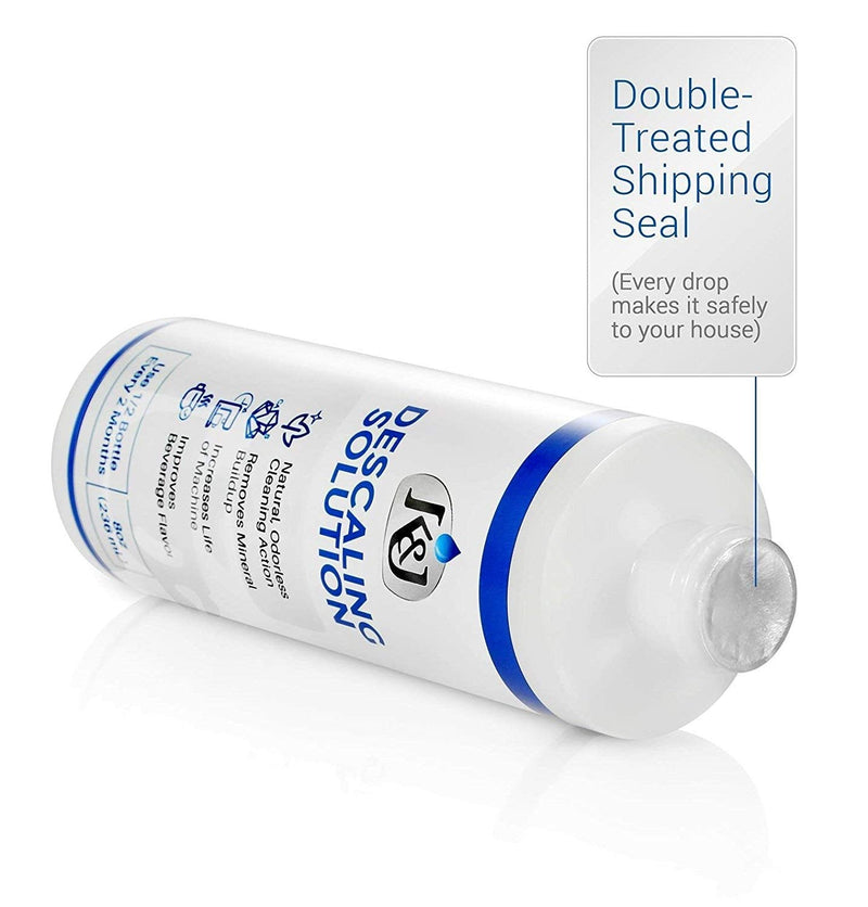 K&J Pemium Descaling Solution (6 uses) - Made in USA - Descaler for Keurig, Breville, Nespresso, Delonghi, Cuisinart, and all Coffee and Espresso Machines 8 Fl Oz (Pack of 3)
