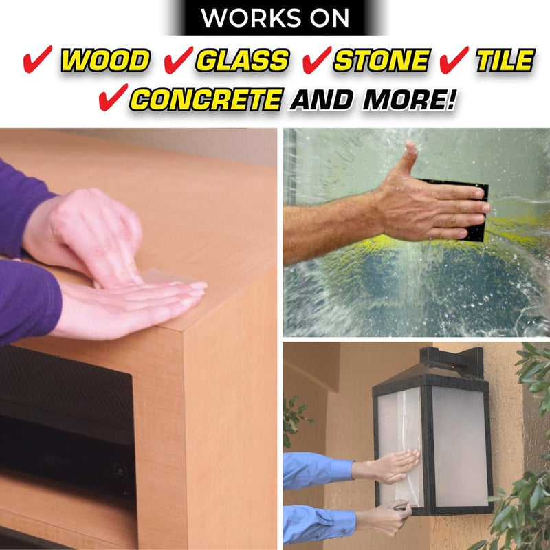 Flex Tape Strong Rubberized Waterproof Tape, White, 4 in x 25 ft, 1-Pack
