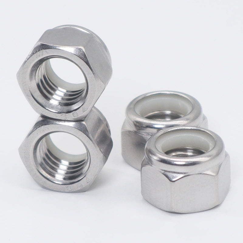 1/2"-13 Lock Nuts,304 Stainless Nylon Insert Locknuts for Bolts, Nylock Nuts 15 Pack 1/2"-13 (15pcs) - NewNest Australia