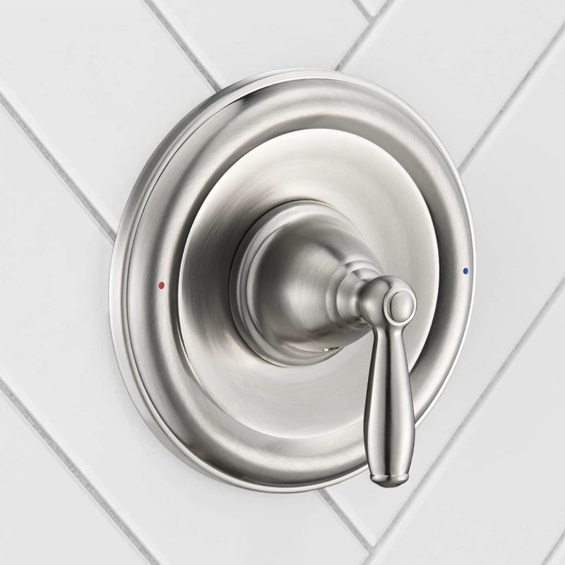 Pressure Balancing Tub and Shower Trim Kit, Compatible with Moen Posi-Temp Valve, Brushed Nickel