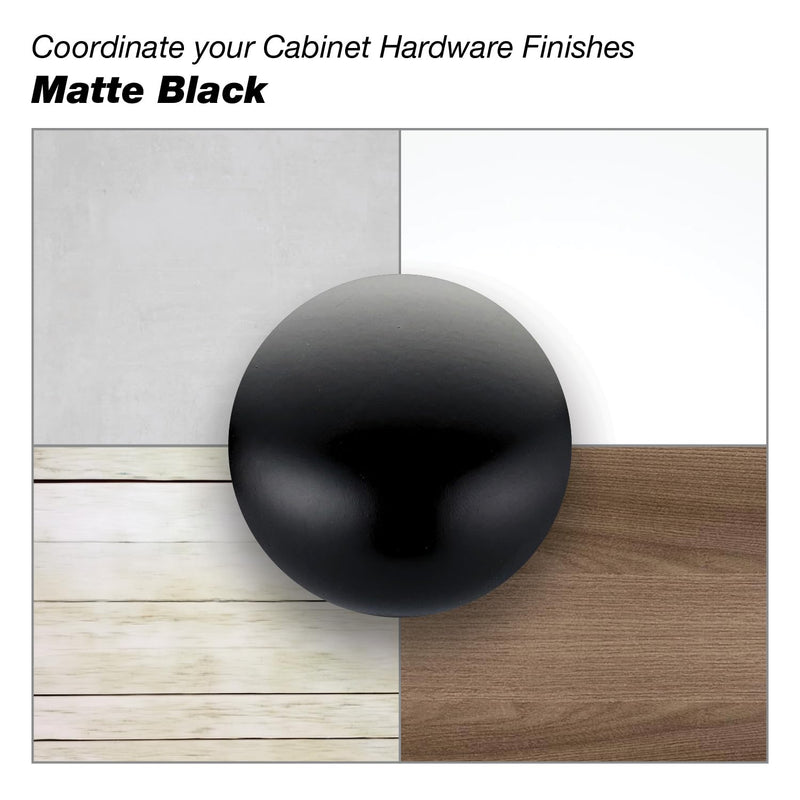 Richelieu Hardware BP9455320900 Comox Collection 12 5/8-inch (320 mm) Center-to-Center Matte Black Modern Curved Cabinet and Drawer Pull Handle for Kitchen, Bathroom, and Furniture 320 mm