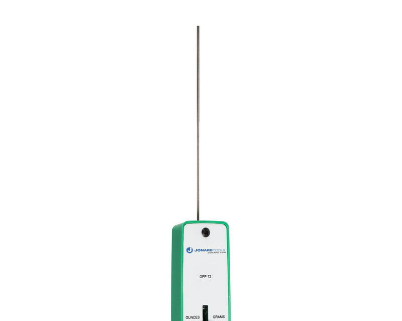 Jonard GPP-72 Polystyrene Push Pull Precision Force Gauge, 0-72oz, 0-2025 Graduation, +/- 1 Accuracy