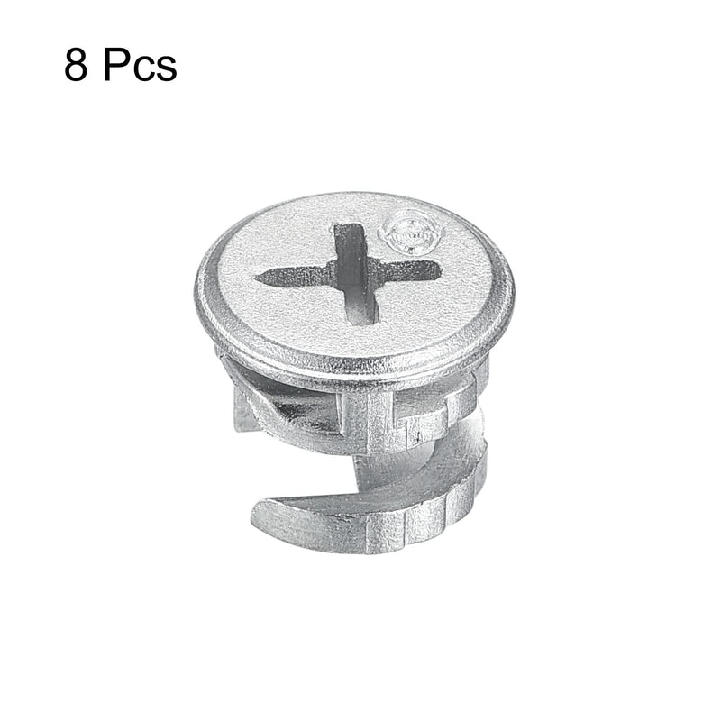 HARFINGTON Cam Lock Nut for Furniture, 8pcs 12x10mm Joint Connector Locking Nuts Furniture Connecting Cam Fittings 8