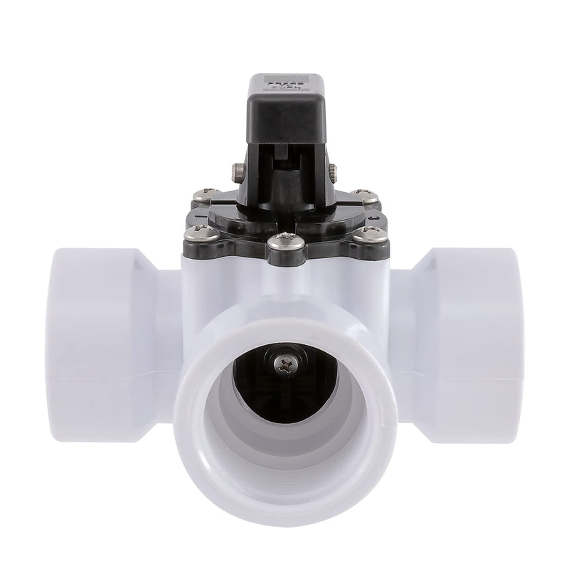 3 Way Diverter Water Valve Abplag1 1/2" Female Universal Combo Hose Adapter with Hose Clamps for Garden Pool Diverter to 1.25" or 1.5" Diameter Hose 3 Way Valve. White