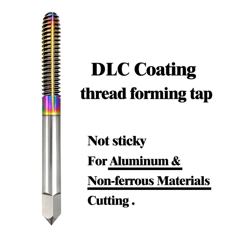 Tools Thread Forming Taps M12*1.75 ALTIN Coating for Steel Metal Tapping,No Chips Have, Longer Tapping Life,High Speed Steel Cobalt(HSSCo), Round Shank with Square End, RH7 Tolerance (1PC) ST-8 M12*1.75 1PC