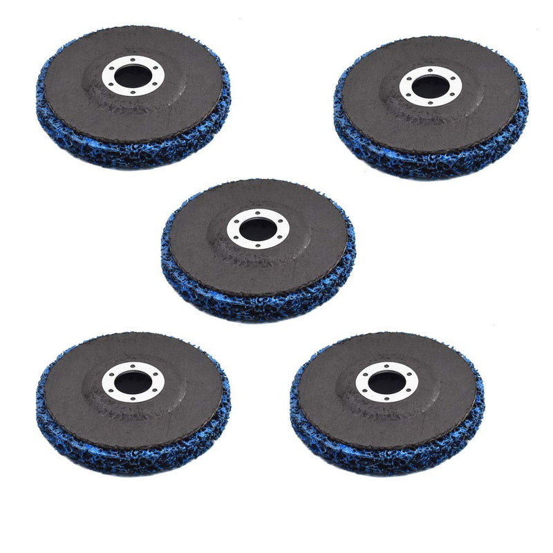 WFLNHB 5Pcs - 4-1/2" x 7/8" Strip&Clean Discs Replacement for Angle Grinders-Removes Rust Strips Paint Cleans Welds 5Pack