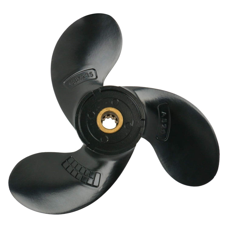 Amarine Made A520 Boat Engine Aluminum Alloy Propeller 7 1/2x6 Fits for Suzuki 2.5hp DF2.5 Outboard Motors