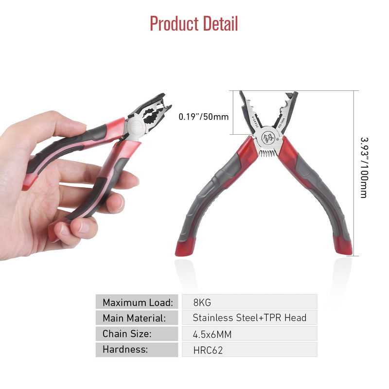 Chain Joining Pliers for #10 Ball Chain, Manual Cutting Joining Plier, Ball Metal Connector Tool Splicing Combination Pliers For Curtain Roller Blind Accessories Connector