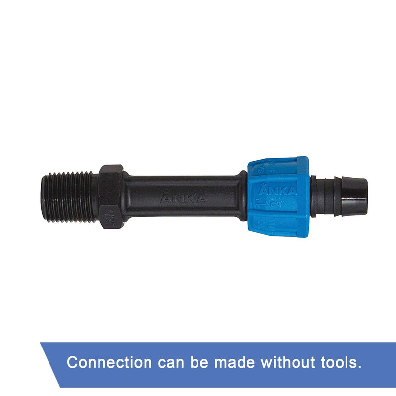 Watts ANKA Series High-Pressure Poly-Pipe, Male NPT Adapter 3/4" x 3/4" 3/4" x 3/4" Male Adapter