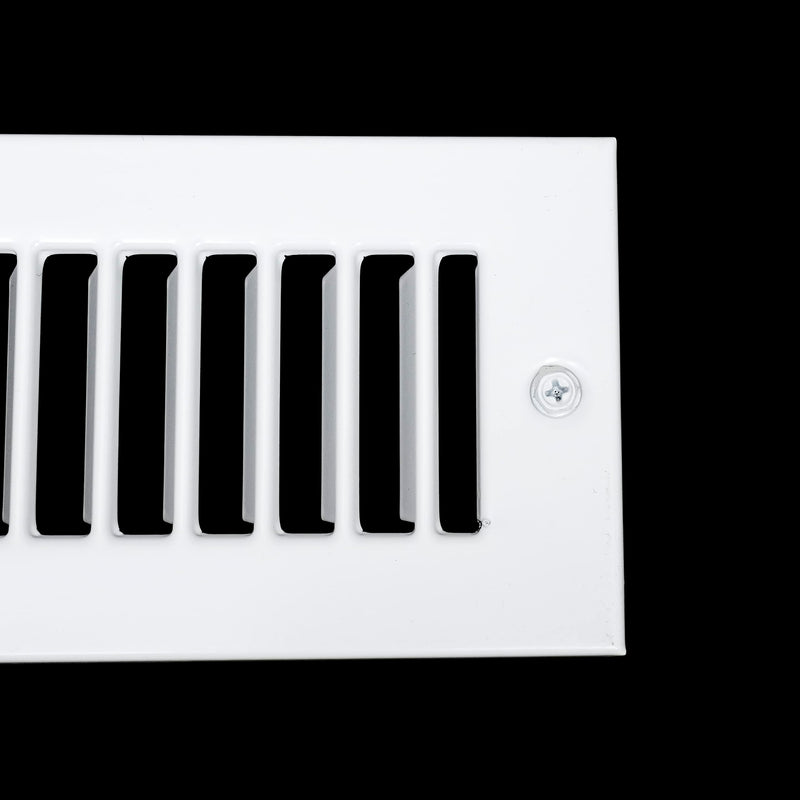 Fits 2x14 Duct Opening | Toe Kick Vent Cover by Handua | Cabinet Toe Kick Space Register Grille | HVAC Toe Space Vent Cover | Outer Dimensions: 3 3/8" X 15 3/8" | Off White 2" X 14" Duct Size Off-White
