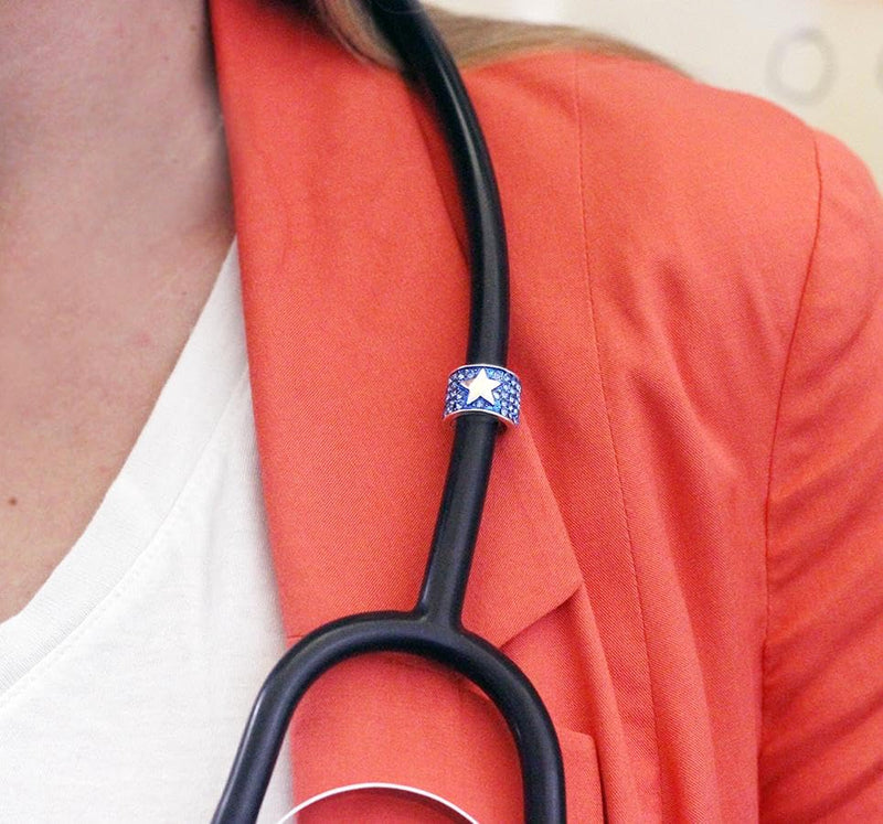 charMED Stethoscope Charms for Nurses - Gifts for Nurses, Doctors, Veterinarians, Technicians, and Healthcare Professionals - Metal 0.5" Ring Charm 1 Count (Pack of 1) A209 - Horse
