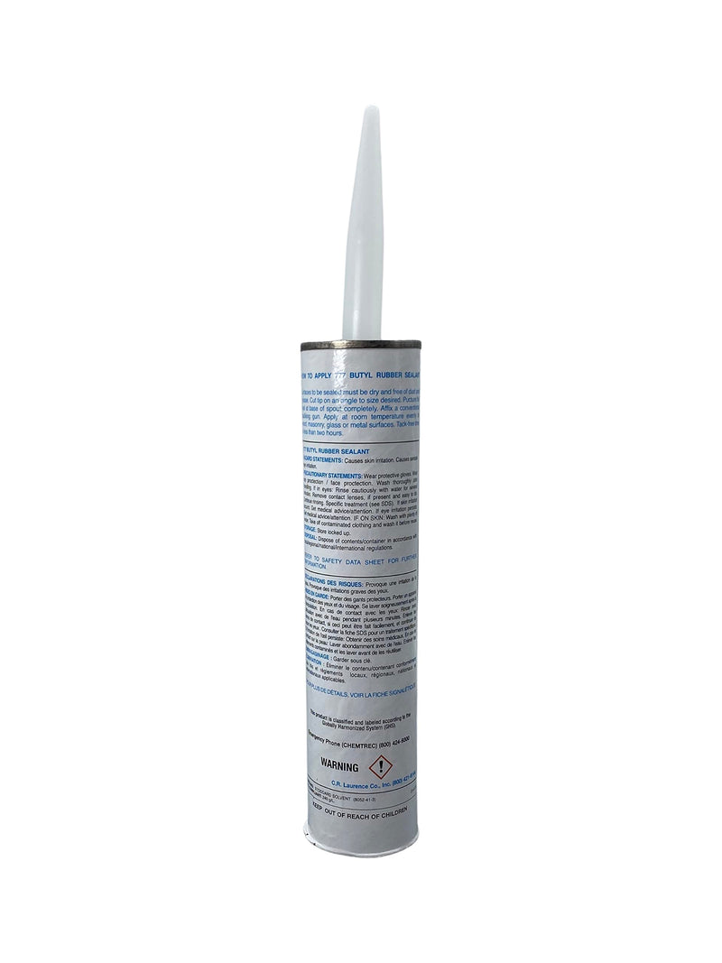 C.R. LAURENCE 777W CRL White 777 Butyl Rubber Sealant