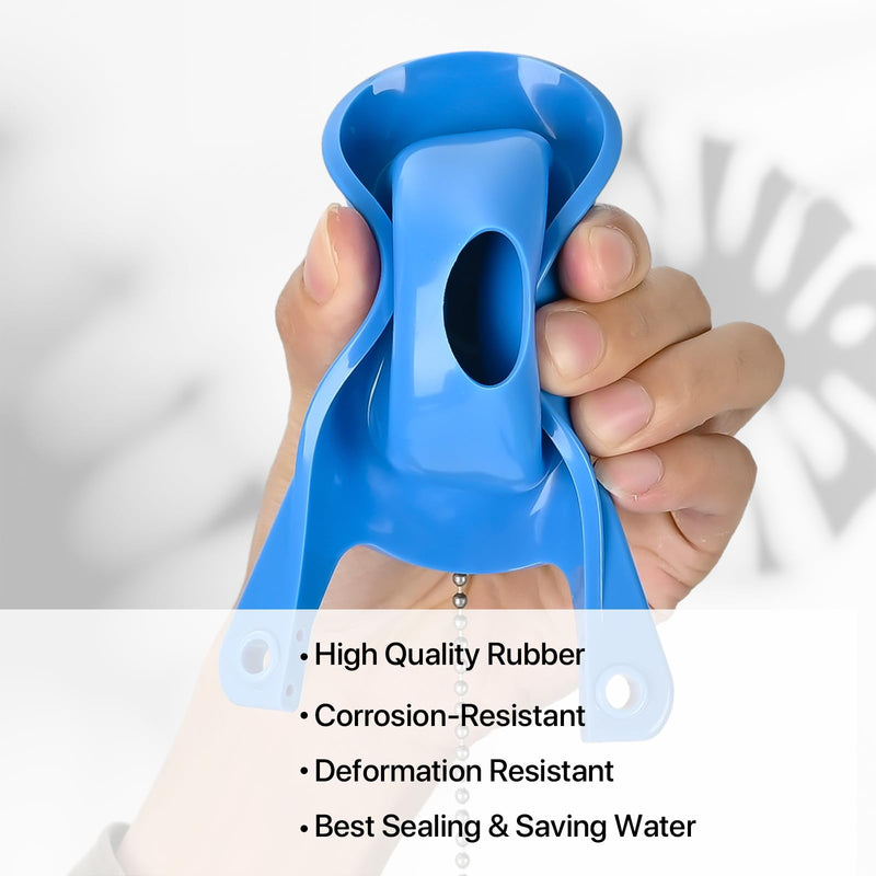Toilet Flapper 3 Inch Compatible with Gerber 99-788, 2 Pack Blue Rubber Toilet Flush Valve Replacement Kit Fits Most Toilets High Performance Water Saving, Easy to Install Blue 2PCS