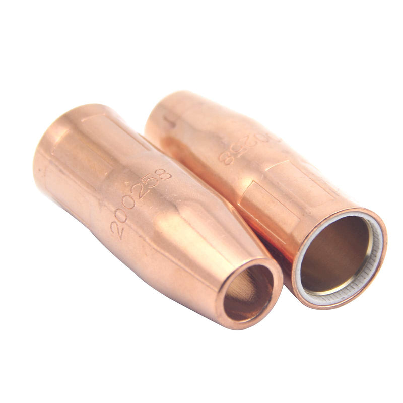 Gas Nozzle Tip Copper 200-258 200258 1/2 Inch Orifice Flush Tip for MIG Welding Guns (5Pcs)