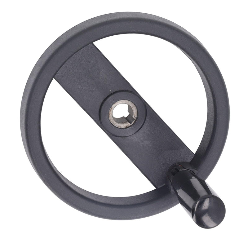 Round Hand Wheel Revolving Knob Handle 2 Spoked Lathe Milling Machine Grinder Handwheel 16mm Center Hole 160mm Outer Diameter