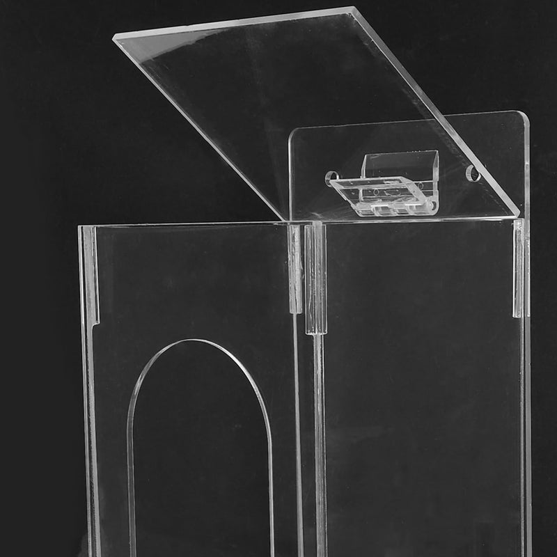 Wall Mount Glove Dispenser Mask Holder Storage Box Acrylic Wall-Mounted Organizer for Labs Hospitals Offices Food Service 9.44 X 3.93 X 3.74 in