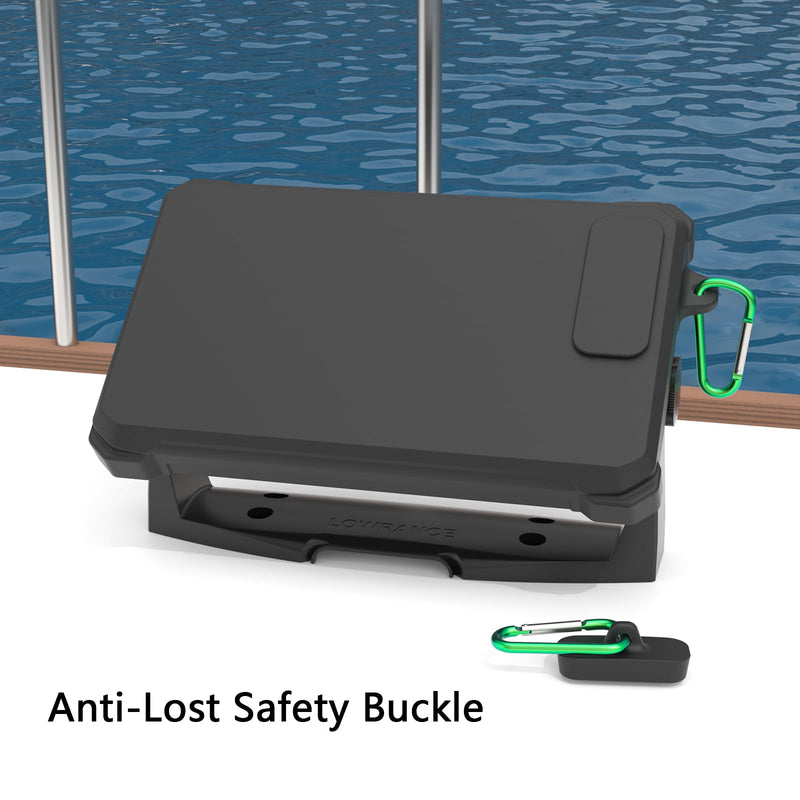 Fish Finder Protective Silicone Skin Case and Sun Cover for Lowrance Eagle Eye 9’’ and Lowrance Eagle 9’’– Full-Coverage, Anti-Scratch, Non-Slip Case（Black）