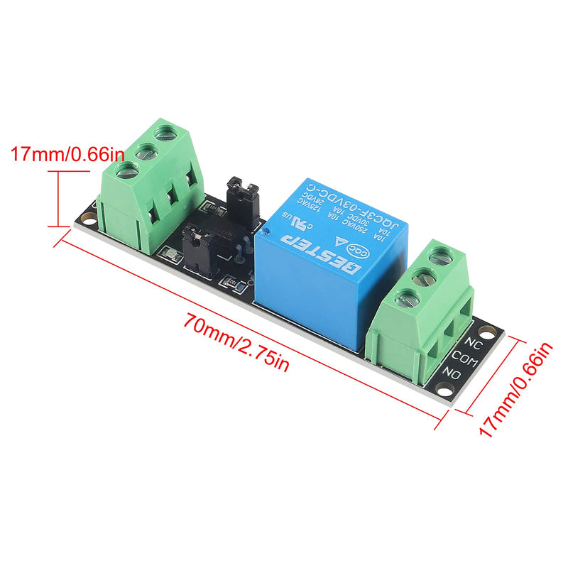 Alinan 10pcs 1 Channel 3V/3.3V Relay High Level Driver Module Optocoupler Relay Module Isolated Drive Control Board for ESP8266 Development Board