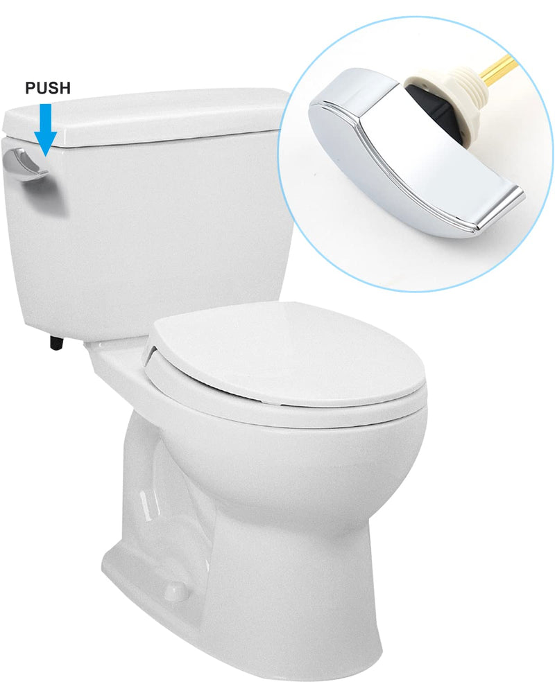 Hibbent 2 Pcs Side Mount Toilet Handle Replacement, Toilet Parts, Chrome