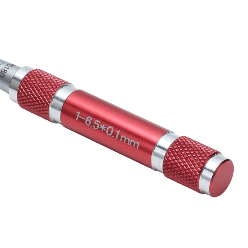 Aperture Tapered Hole Ruler Stainless Steel Inner Hole Diameter Measuring Tool 1‑6.5mm