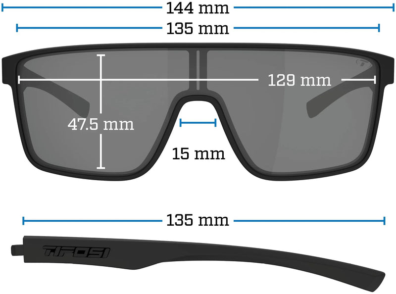 Tifosi Sanctum Sunglasses, Ideal For Cycling, Golf, Hiking, Running, Tennis & Pickleball, Lifestyle Crystal Smoke (Smoke Green Mirror)