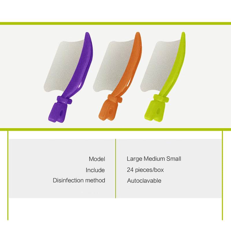 Dental Wedge Knife, Dental Interproximal Plastic Wedge, Dental Wedge Guard with Metal, Dental Plastic Wedges Orthodontic Matrix Wedges for Teeth Interproximal Area. (72PCS) 72PCS