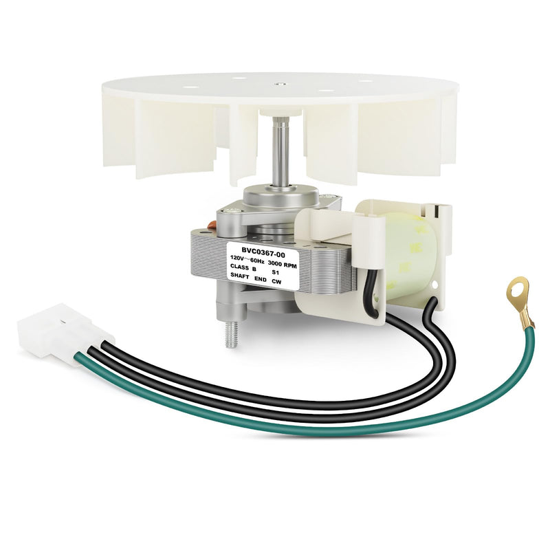 BVC0367-00 Ceiling Exhaust Fan Motor and Blade Combo, 50 CFM Replacement for Mobile Home Bathroom Exhaust Fan, Compatible with V2270-50 and V2280-50