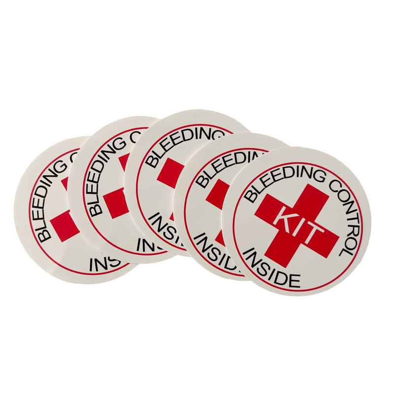 Bleeding Control Designation Stickers - 5 Pack by Rescue Essentials