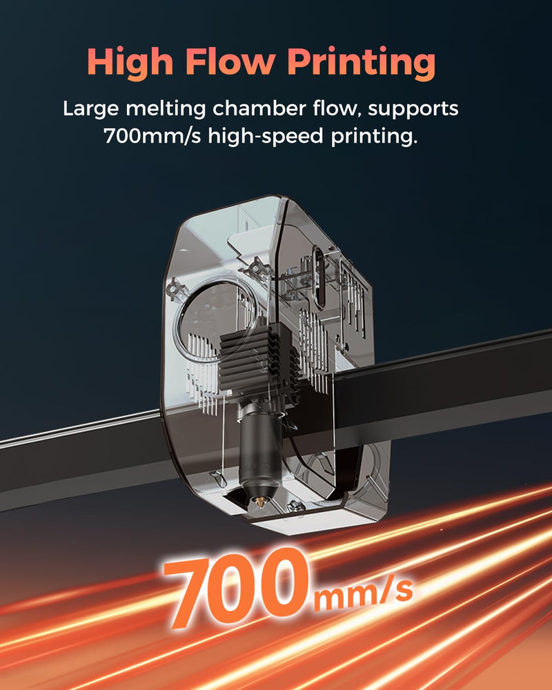 Creality Official Ender 5 Max Hotend, Support 700mm/s Fast Speed Printing and 300℃ High Temperature Printing, Innovative Multi-Channel Design Effectively Enhances Printing Efficiency