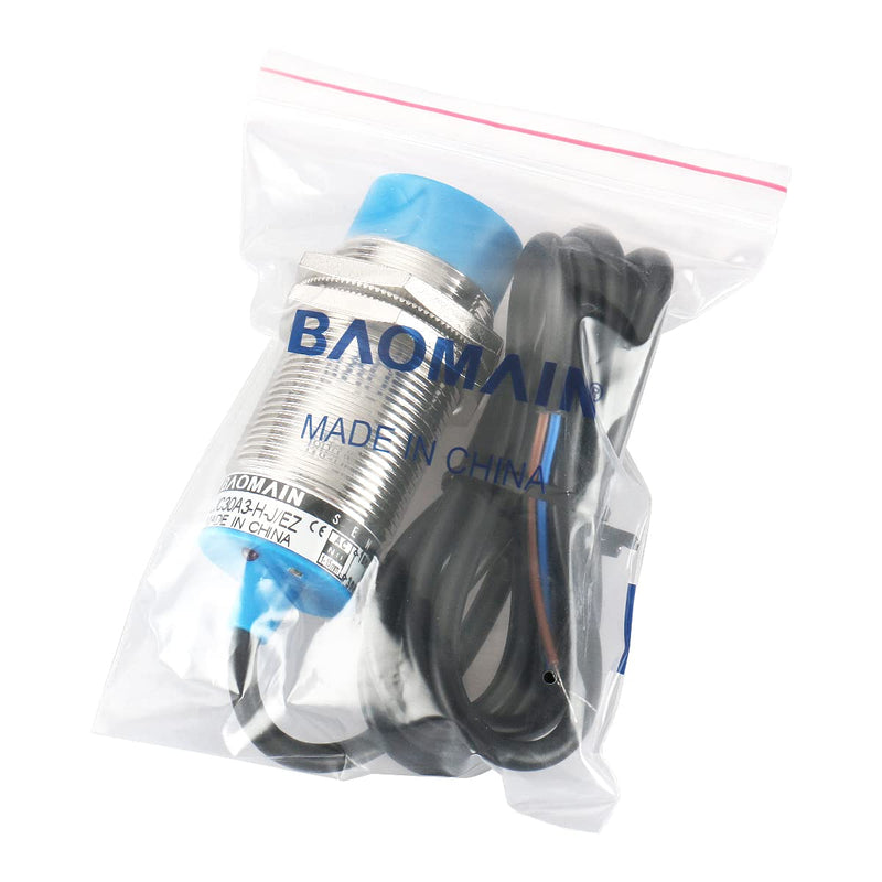 Baomain Capacitance Proximity Sensor Switch LJC30A3-H-J/EZ AC 90-250V 400mA Detector 1-15mm NO 2-wire