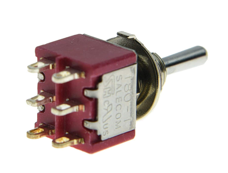 SALECOM 3X DPDT 6 Pin 3 Position ON/ON/ON Guitar Mini Toggle Switch Car/Boat Switches 3pcs ON ON ON