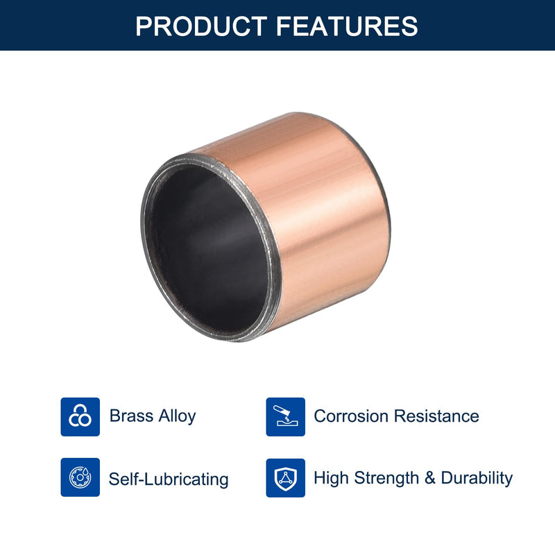 Sleeve Bearing, 5/8" Bore x 3/4" OD x 3/4" Length Self-Lubricating Plain Bearings Wrapped Oilless Bushings 4 Pack 5/8" x 3/4" x 3/4"
