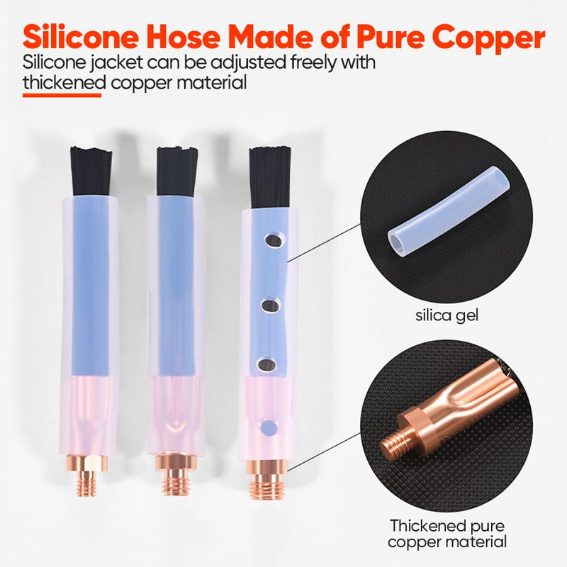 5PCS Weld Bead Cleaning Brush M10, Copper Head Weld Brush for Welding Bead Seam Polishing Machine - weld cleaning brush (M10-5Pcs) M10-5Pcs