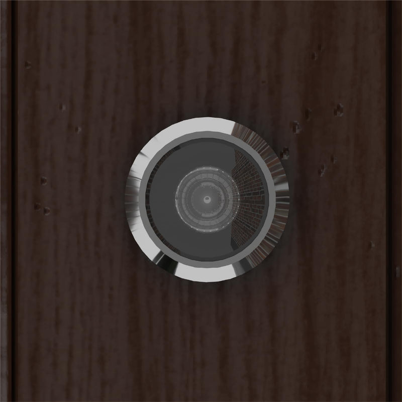 2-PCS 180-degree Door Peephole Viewer for 1-1/2" to 2-1/4" Doors, Bright Chrome,Enhance Security and Convenience with Wide Angle Viewing - Easy Installation and Durable Design 180 Degree