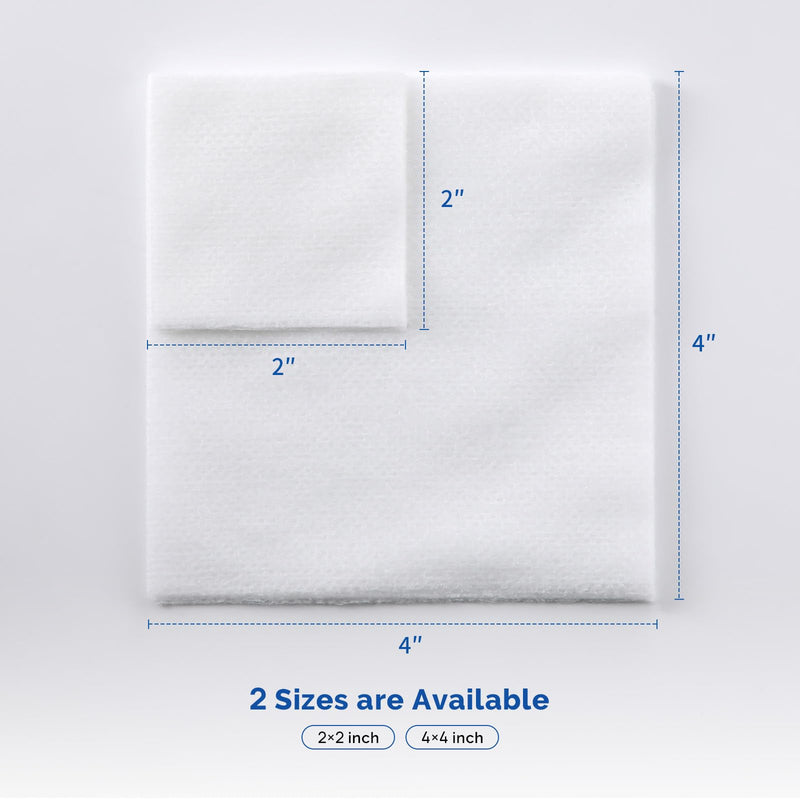 JMU Sterile Gauze Pads 2x2 Non-Woven, Highly Absorbent Sterile Gauze Sponges, 50 Packs, 100 Pcs Total 2"x2"