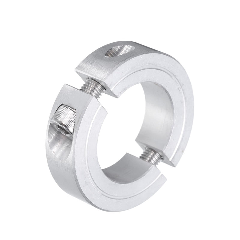 uxcell Double Split Clamp-On Shaft Collar for 1-1/8" Shaft, Two-Piece Clamping Collar, 1-7/8" OD, 1/2" Thickness, Aluminum Alloy Set Screw Split Collar Clamp