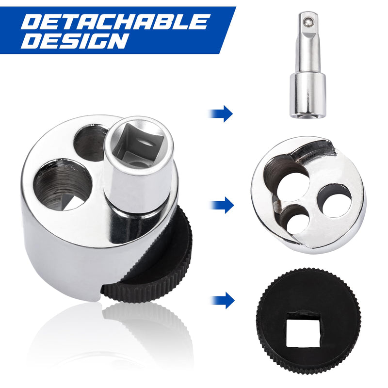 Spurtar Stud Remover Fit 1/4" to 3/4" (6 to 19mm) Bolt Extractor Nut Splitter with Knurled Roller and Cam Lock, Stud Extractor Tool for Broken Bolt Remover or Seized Nuts, Grip Damaged Screws
