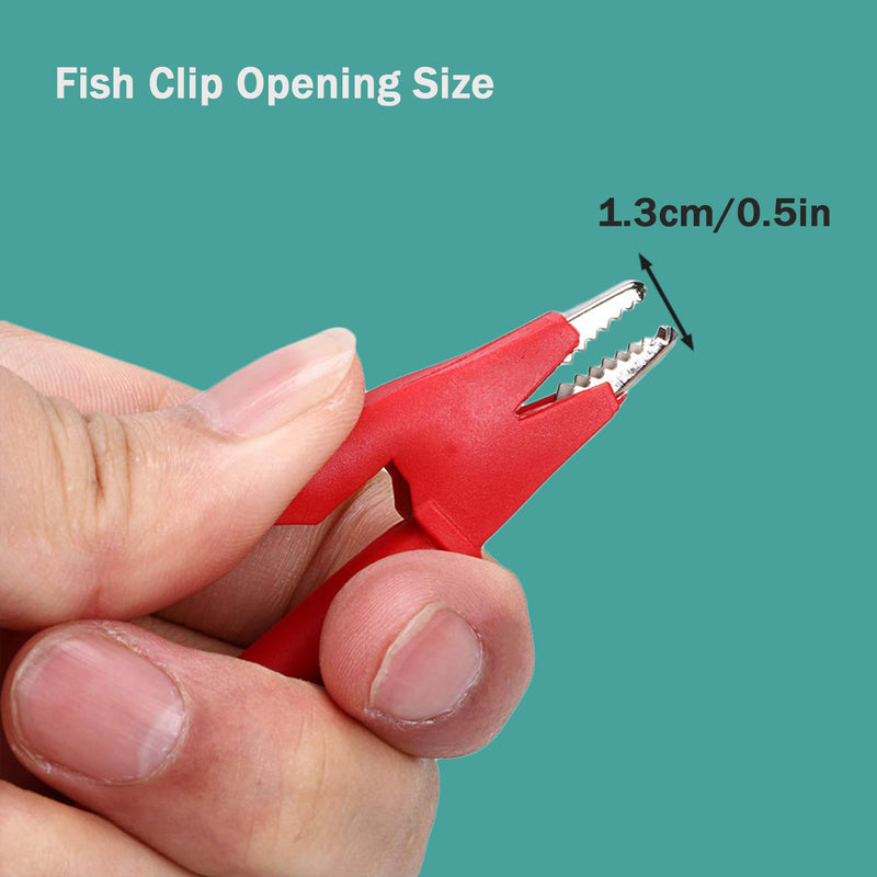 Double Ended Alligator Clip Electrical Test Leads Alligator Clip to Alligator Clip Heavy Duty Silicone Jumper 12AWG 3.28ft/1m Cable for Multimeter, Electrical Test (Y-Y 12AWG 1m X)